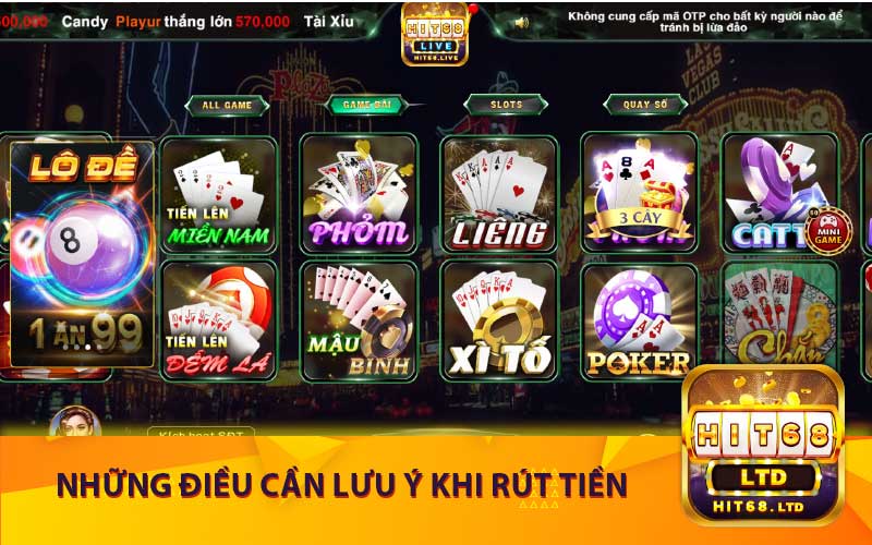 Những Điều Cần Lưu Ý khi Rút Tiền